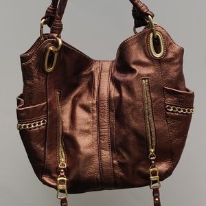 B. Makowsky Alice Shopper Leather Bag